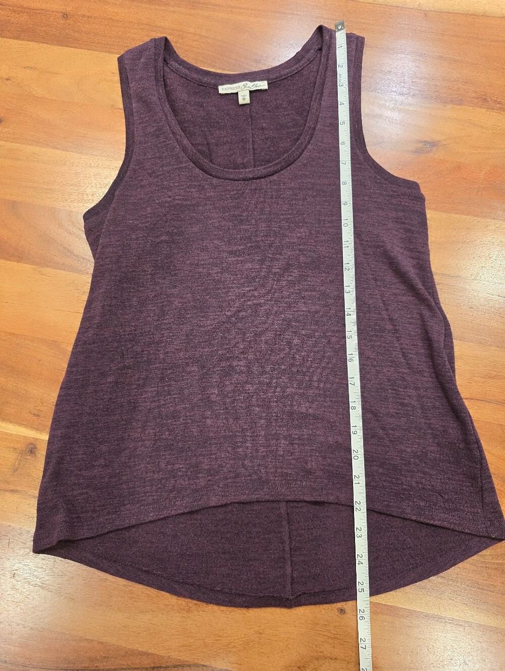 Express Maroon Tank Top - Picture 4 of 5